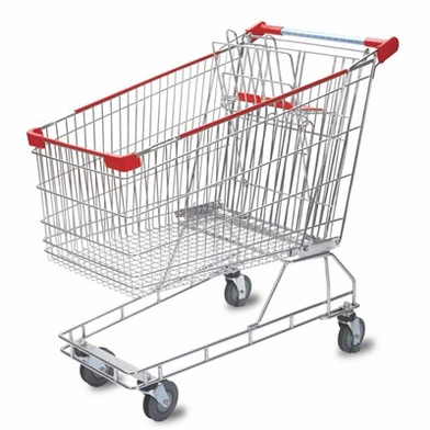 Wózek na zakupy w supermarkecie